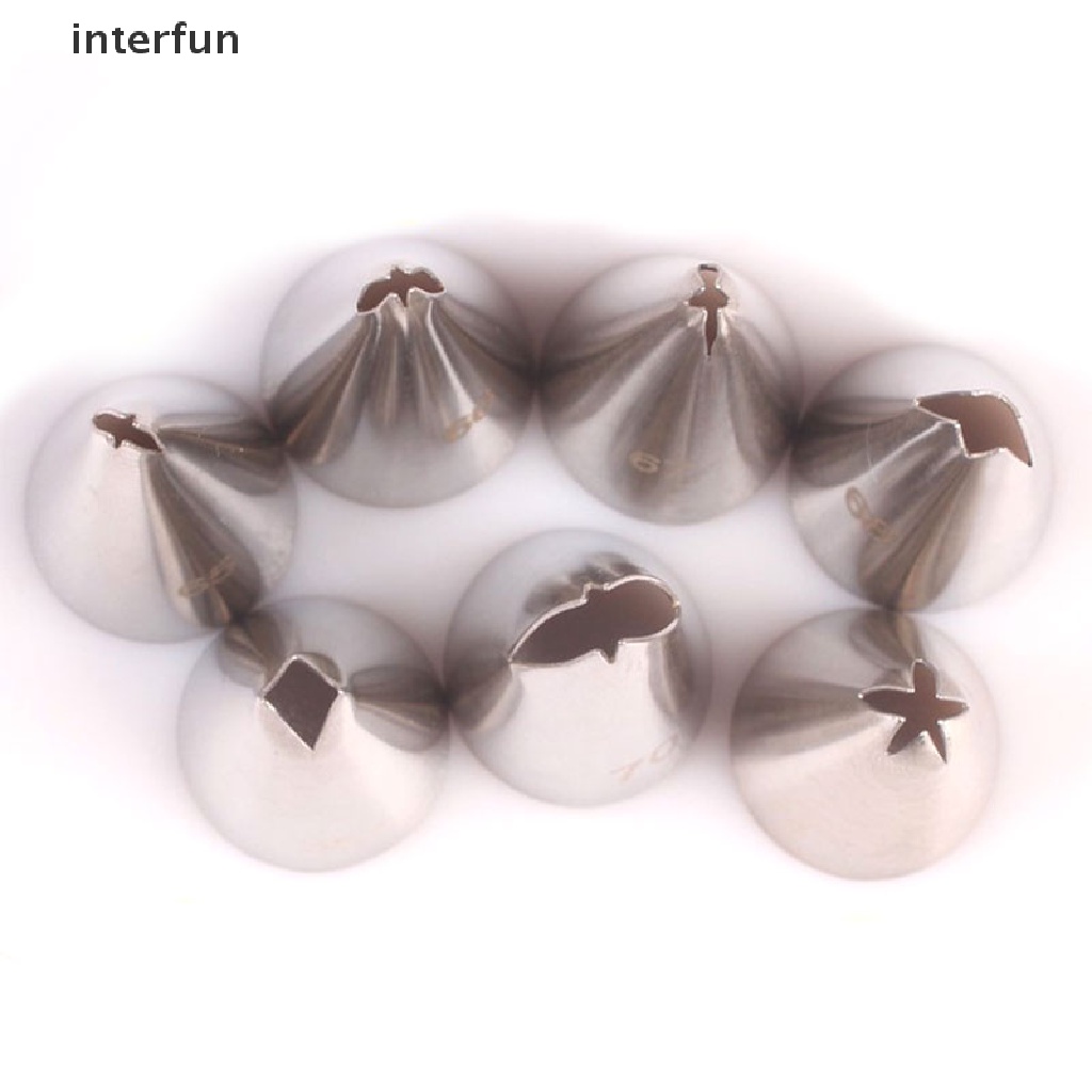 Bộ 7 Dụng Cụ Trang Trí Bánh Kem Bằng Inox Chuyên Dùng