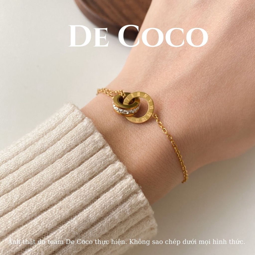 Vòng tay nữ De Coco Timeless hai vòng tròn lồng nhau