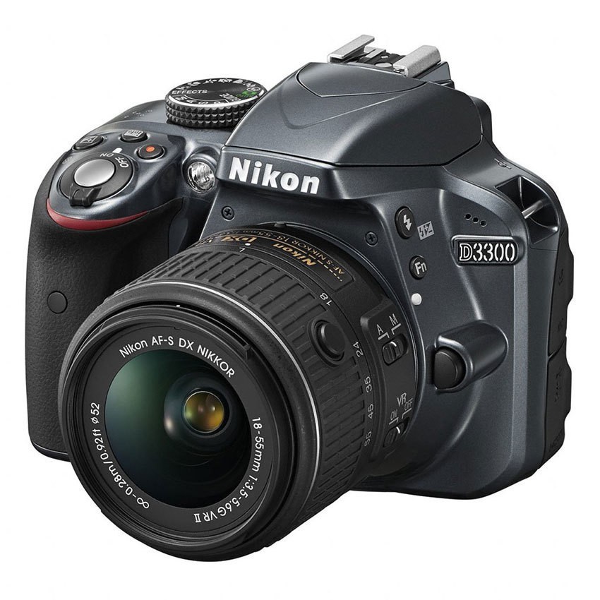 Máy ảnh Nikon D3300 24MP với Lens kit AF-S DX Nikkor 18 - 55m F3.5-5.6G VR II (Đen)                 