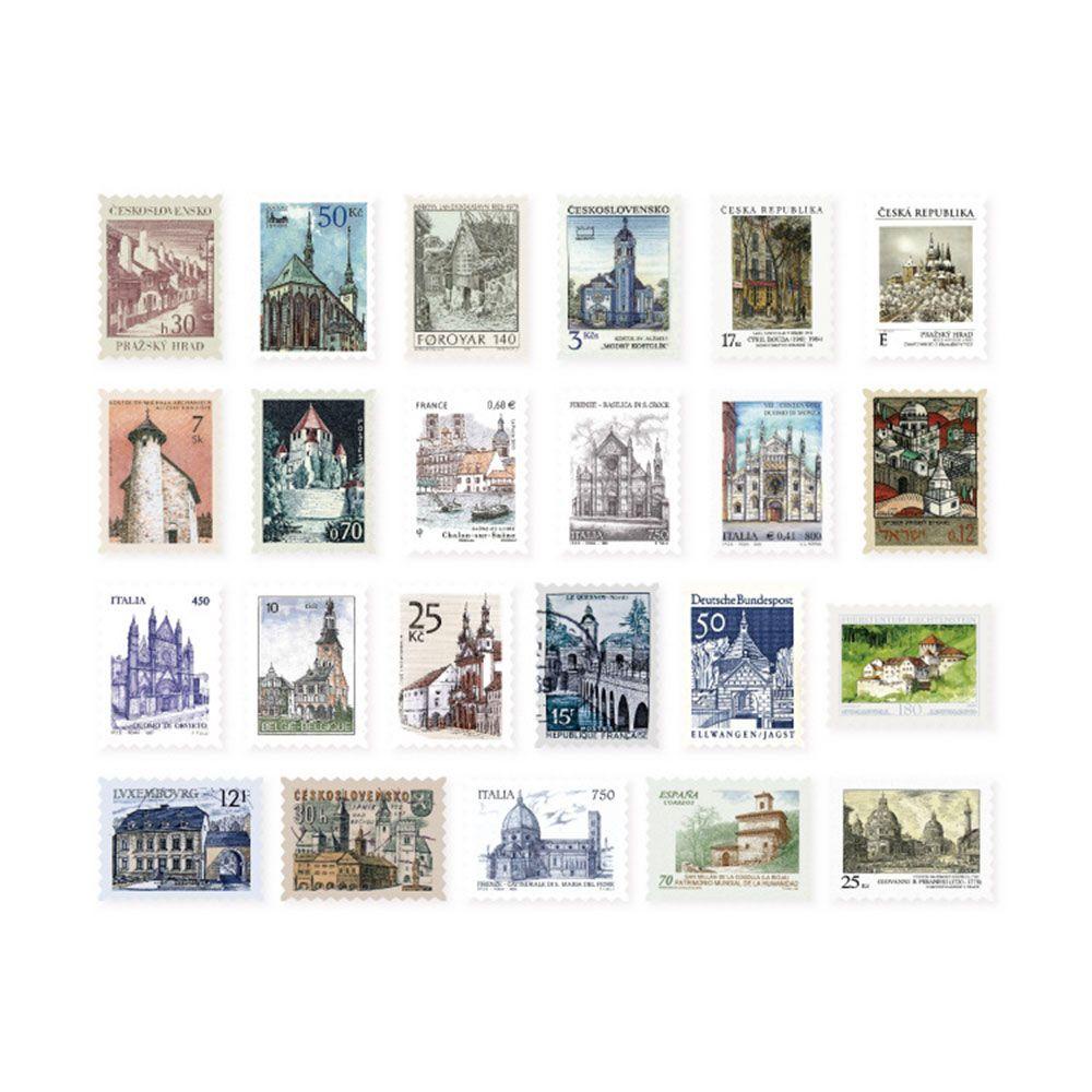 Set 46 Tem Dán Họa Tiết Hoa Lá Phong Cách Vintage Trang Trí Series 2