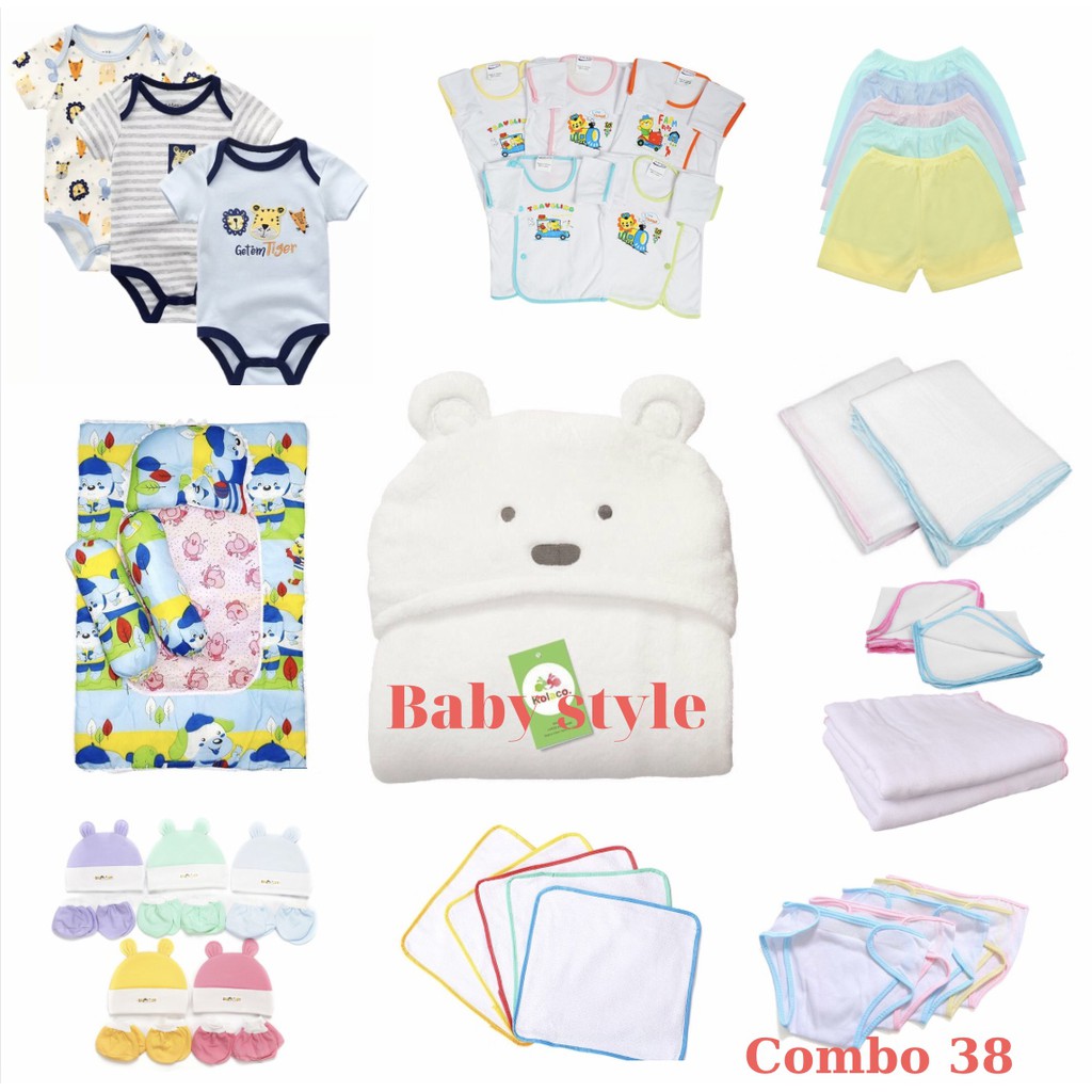 SET 41 MÓN ĐỒ SƠ SINH CHO BÉ