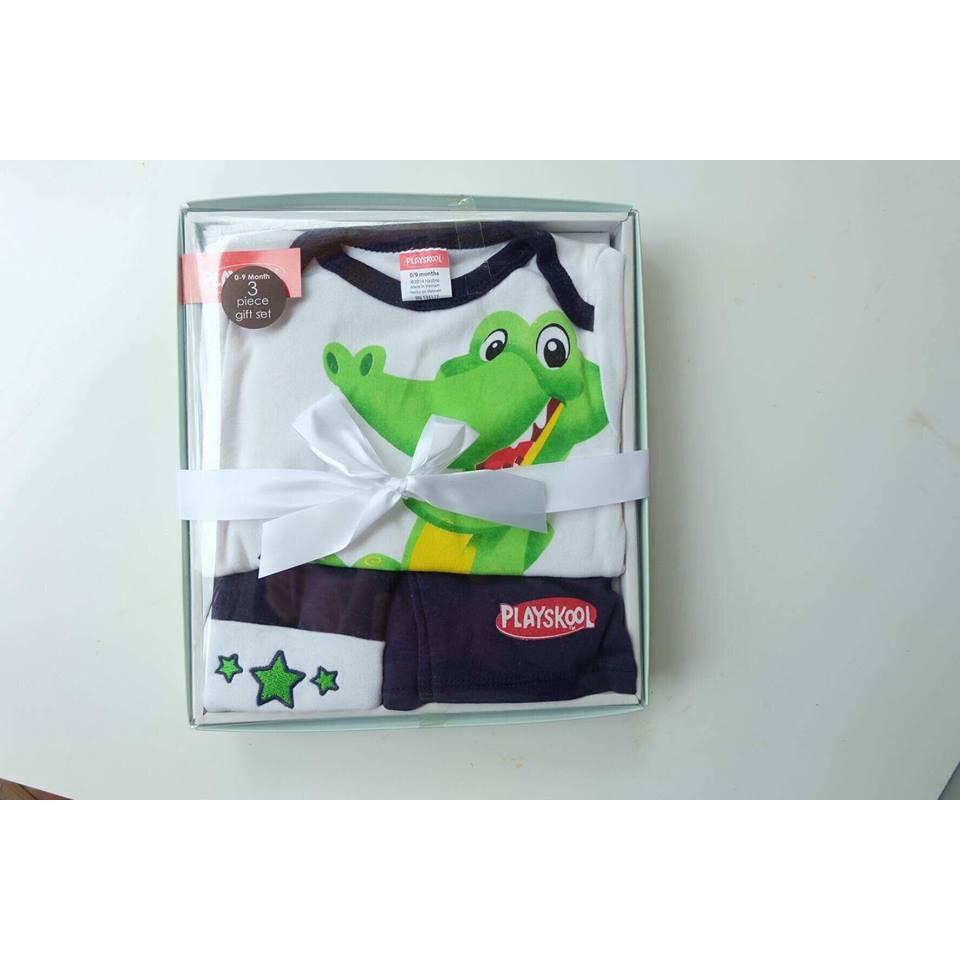set quà tặng khủng long xanh