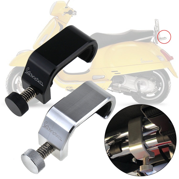 móc kẹp vespa cnc móc gắn treo túi vespa