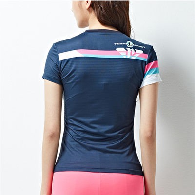 Bộ quần áo cầu lông Hàn Quốc bộ quần áo bóng bàn Nam Nữ Bộ quần áo thể thao chạy bộ mùa hè, quần áo thi đấu nhanh khô th