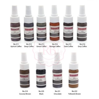 Mực phun mày Goochie nhanh bám mực xử lí trổ xanh đỏ khử thâm