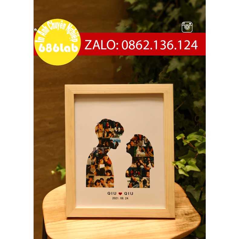 ☃Khung ẢNh Quà tặng sinh nhật cho con trai và gái bạn bè cặp đôi tùy chỉnh tự làm thủ công có kỷ niệm Giáng