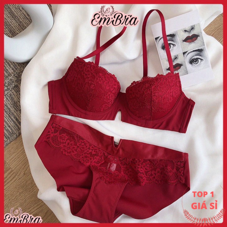 Bộ Đồ Lót Man Khoét Ngực Có Gọng Nâng Ngực Cao Cấp Gọn Ngực Siêu Đẹp, Mút Nâng Dày 3cm Mã EBB23