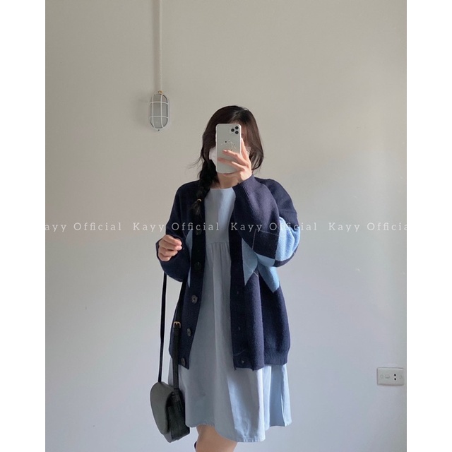 Áo khoác len họa tiết dáng xuông Hàn Quốc _Cltr ( ảnh thật ) | BigBuy360 - bigbuy360.vn