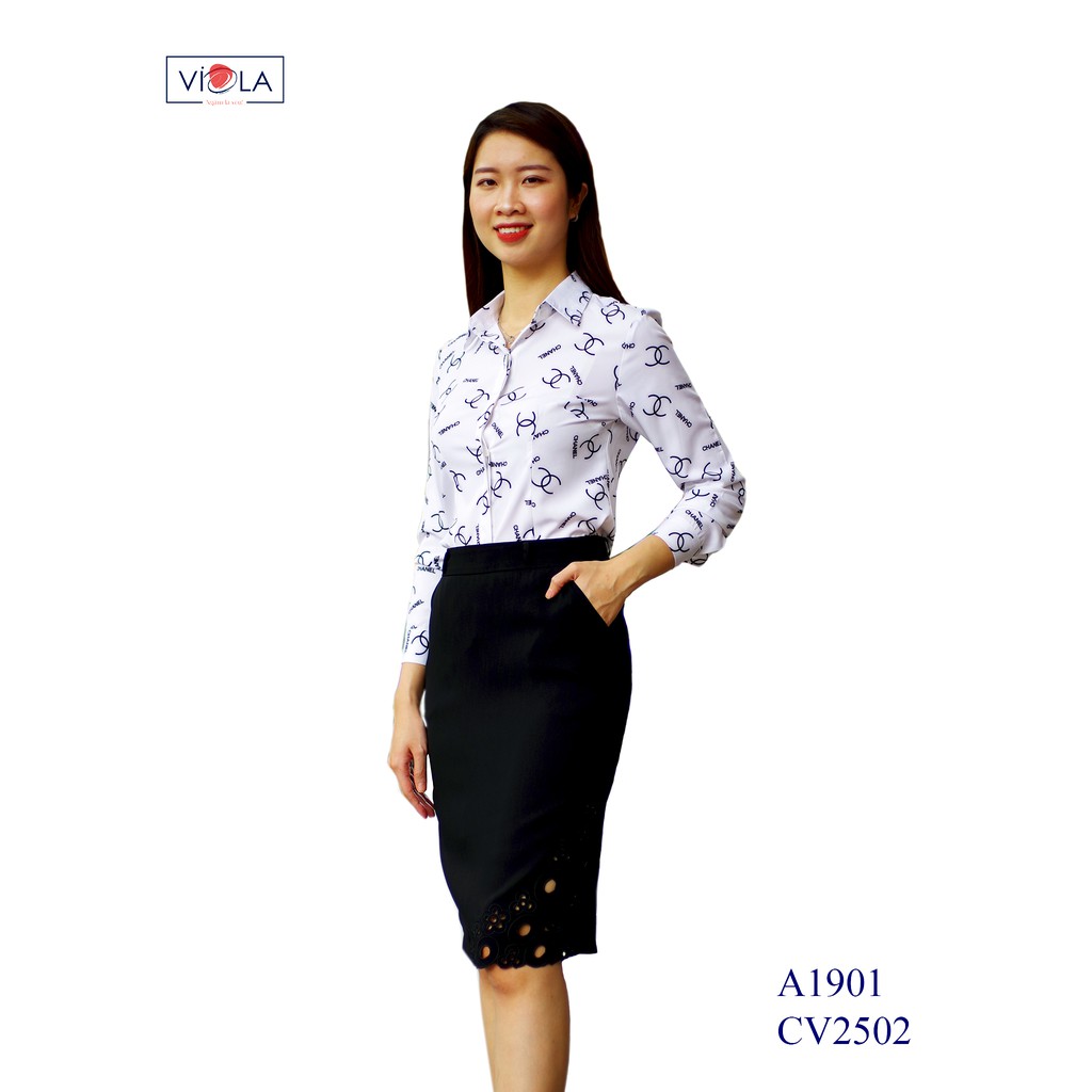 [VIOLA]_Chân váy bút chì 2 lớp co giãn nhẹ CV2502 | BigBuy360 - bigbuy360.vn
