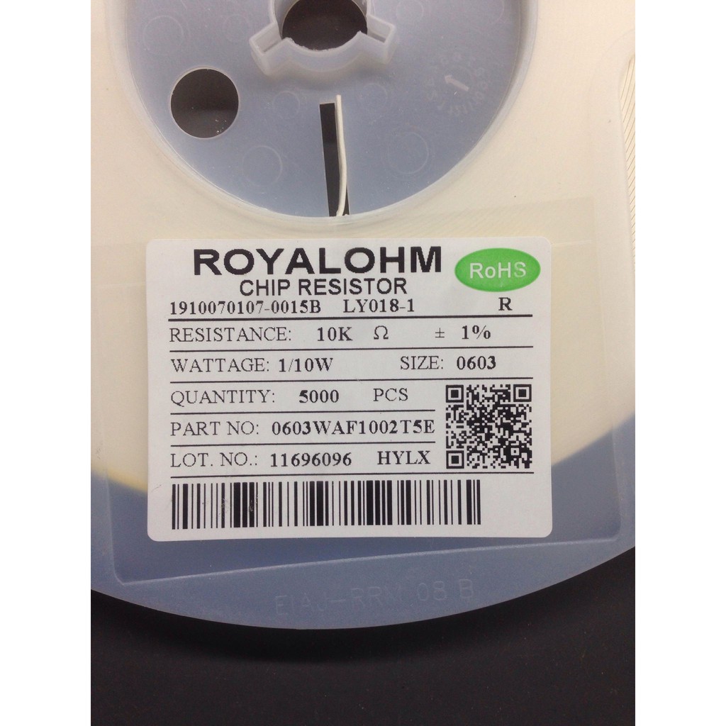 Trở dán 0603 trị số trên 10K đến 99.9K (gói 100 con)