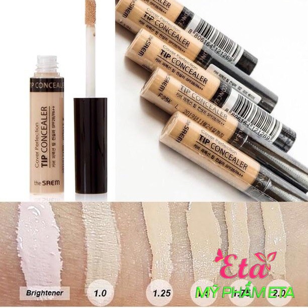 Kem che khuyết điểm The Saem Cover Perfection Tip Concealer Spf28 PA++ độ che phủ cao lâu trôi | BigBuy360 - bigbuy360.vn