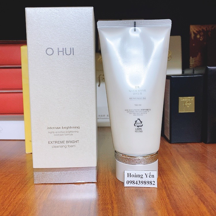 [DATE 2024] Sữa rửa mặt Ohui White dưỡng trắng da-Ohui Extreme White Foam Snow vitamin 160ml- FULL HỘP