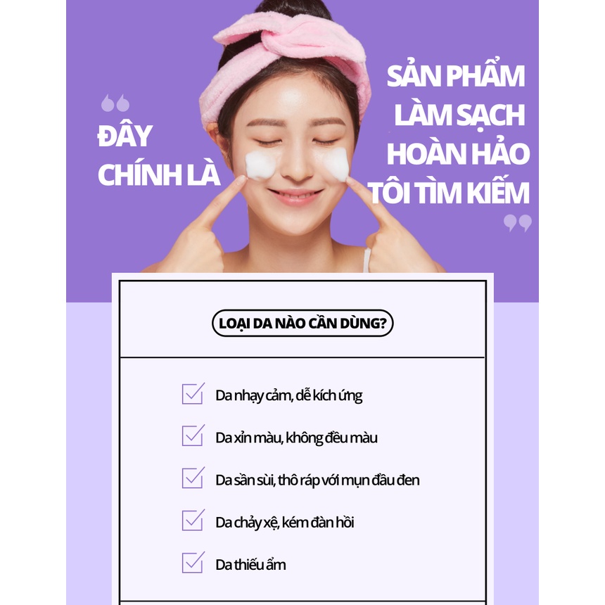 Sữa rửa mặt trắng da Vitamin E WHISIS Hàn Quốc Pure Esthetic Deep Clean Foam Cleansing giúp làm sạch sâu 120ml