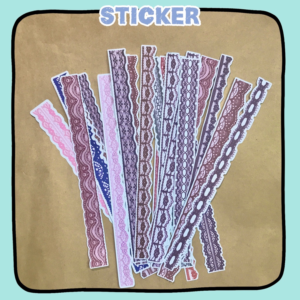 Set 20 Sticker Ren Trang Trí Sổ ccamzone