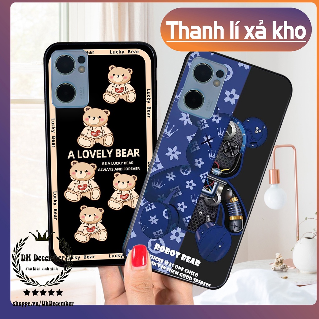 Ốp lưng Oppo RENO 7 5G in hình 3D lucky, gấu Brick xinh xắn - KHÔNG NÊN BỎ LỠ