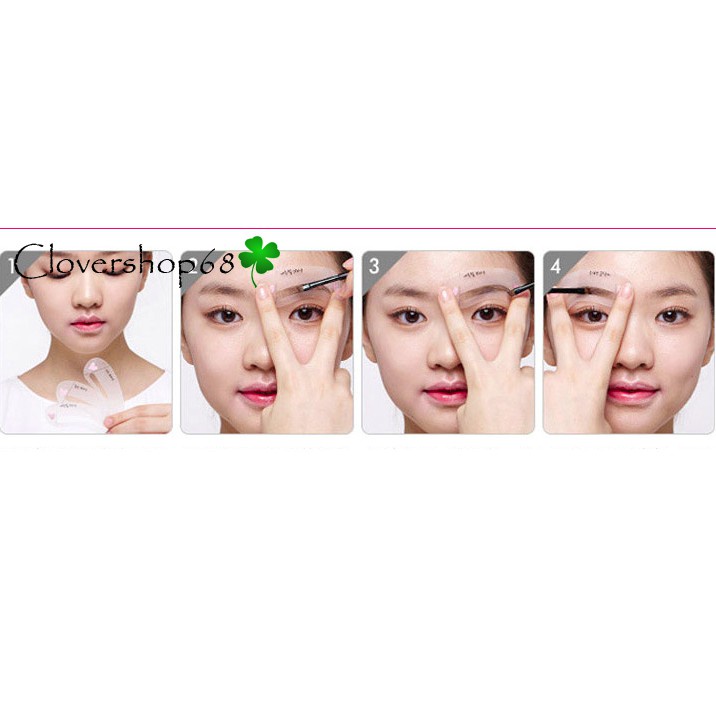 Khuôn Kẻ Lông Mày Mini Brow Class Bộ 3 Kiểu  Clovershop68