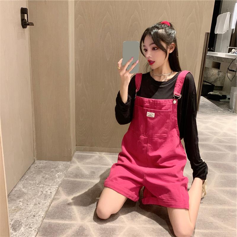 Quần Yếm Dáng Suông Rộng Phong Cách Hàn Quốc Mới Cho Nữ