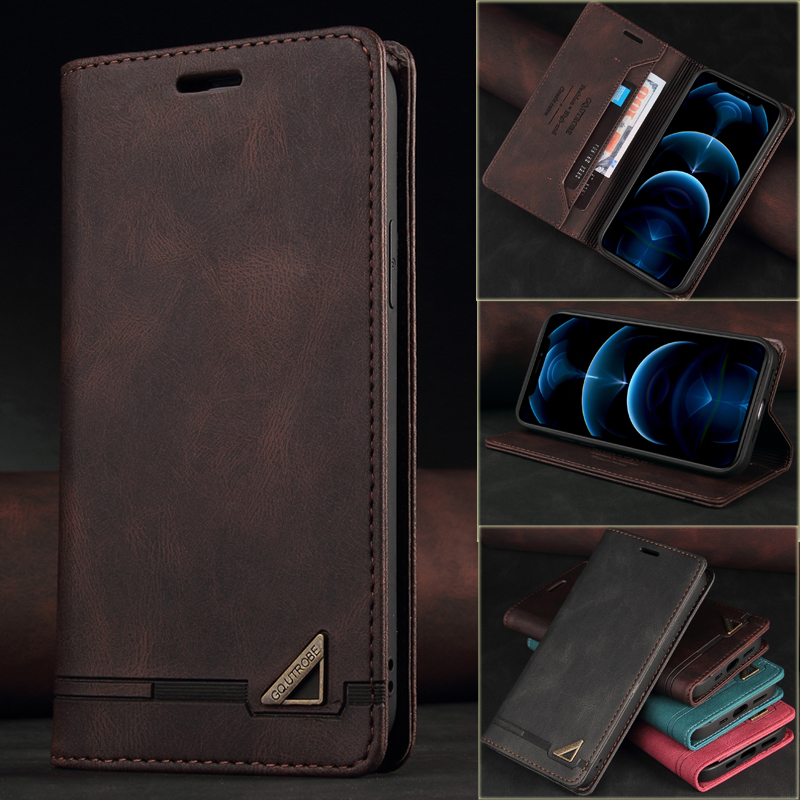 Luxury Frosted Flip Casing Samsung S9 S8 Plus Note 10 Pro Note 9 Note 8 M31S M31 Auto Magnetic Leather Case Card Slot Holder Soft Cover