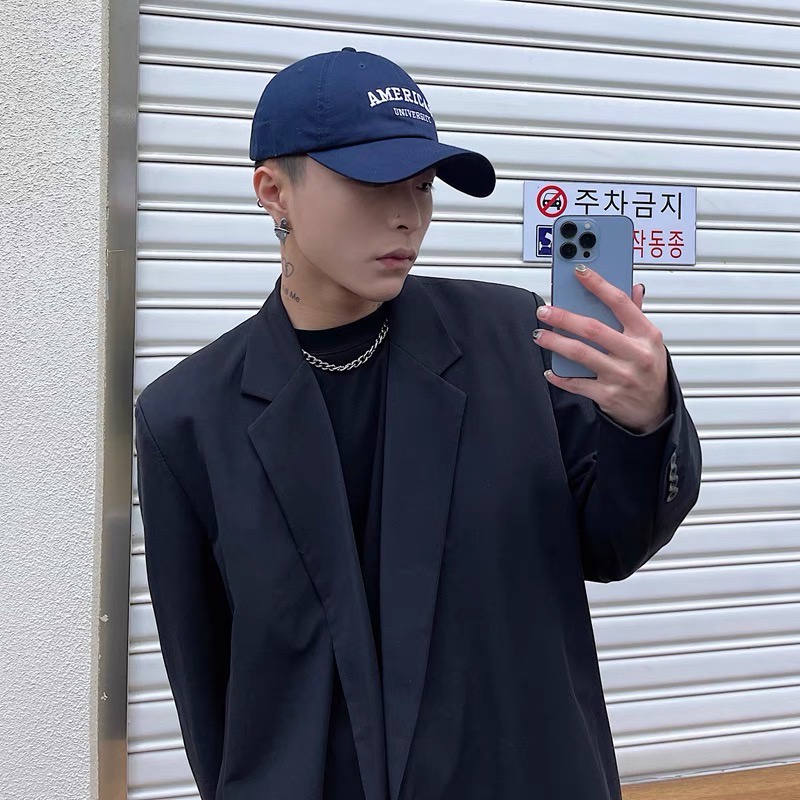 Mũ MG STUDIO thêu họa tiết chữ &quot;American University&quot;