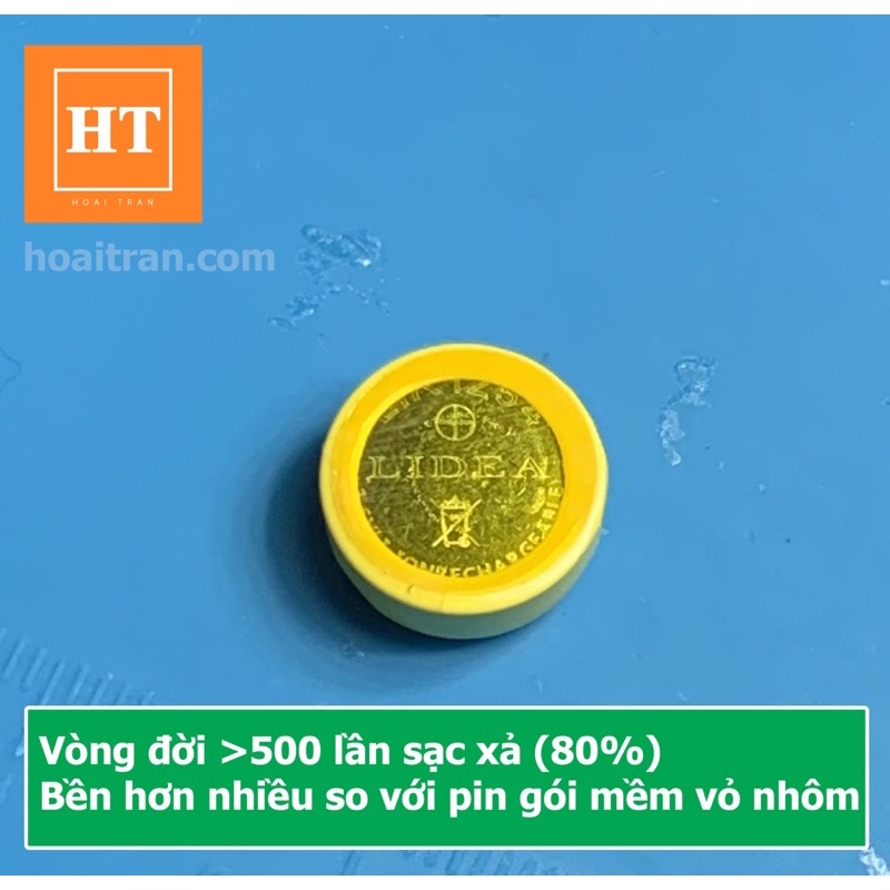 Pin nút Li-ion 3.6V LIR1054 40mAh (Lithium ion) cho tai nghe Bluetooth TWS, có thể sạc lại được