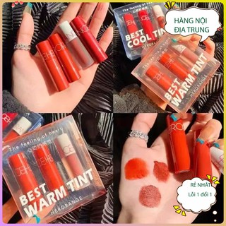 [Miễn phí vận chuyển]SET SON 3 CÂY HERORANGE BEST WARM & COOL TINT_SON LÌ SON NỘI ĐỊA TRUNG BỀN MÀU LÂU TRÔI