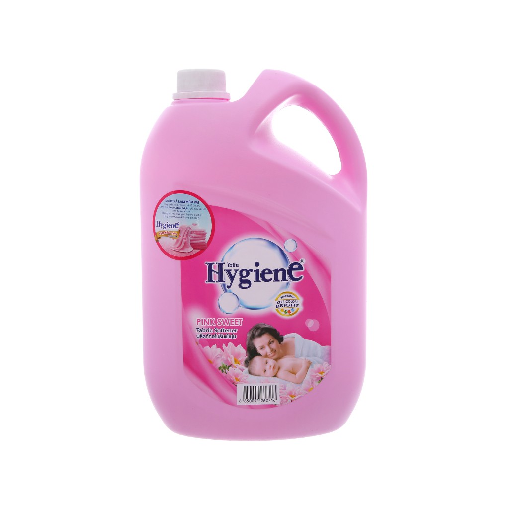 Nước xả cho bé Hygiene Pink Sweet hương hoa can 3.5 lít