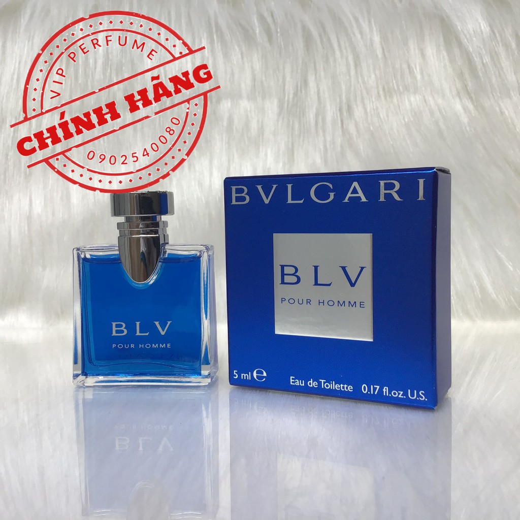 [ mini ] Nước hoa nam chính hãng Bvlgari BLV Pour Homme EDT 5ml