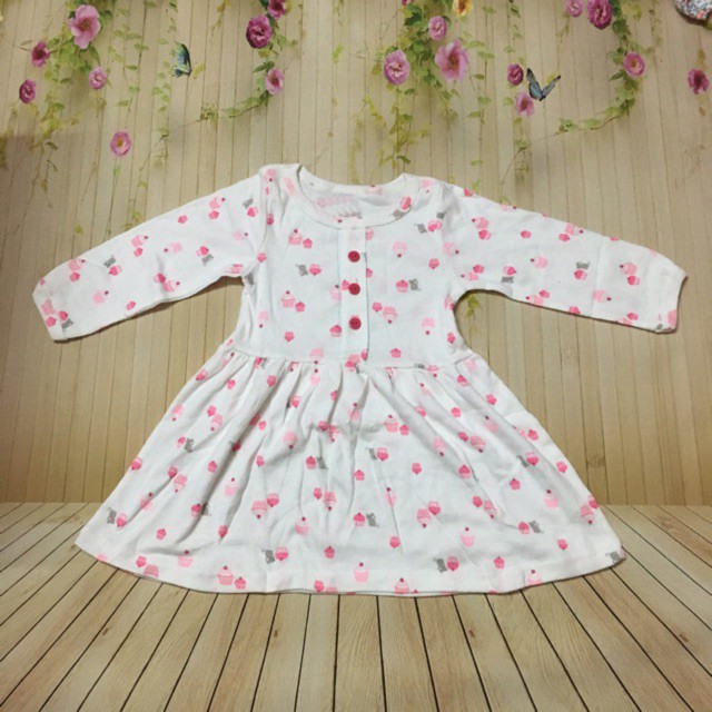 Váy thu bé gái size 1-7 vải xuất xịn bao đẹp Song An Eco chọn mầu Ib