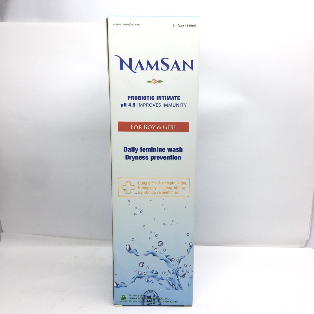 Namsan dung dịch vệ sinh lọ 150ml