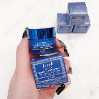 Kem dưỡng Fresh Lotus Youth Preserve Dream Cream ban đêm 7ml