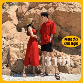 Đồ đôi đi biển mới nhất, set đồ cặp nam nữ, đồ đôi với người yêu đi chơi đi tiệc trẻ trung giá tốt