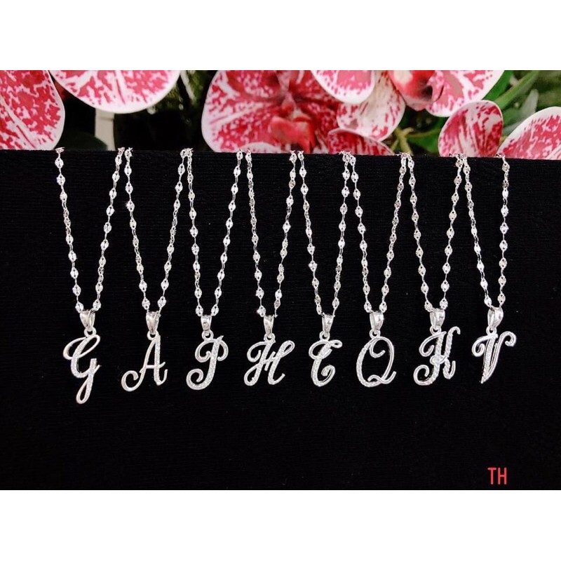 DÂY CHUYỀN BẠC MẶT CHỮ CÁI BẠC TA