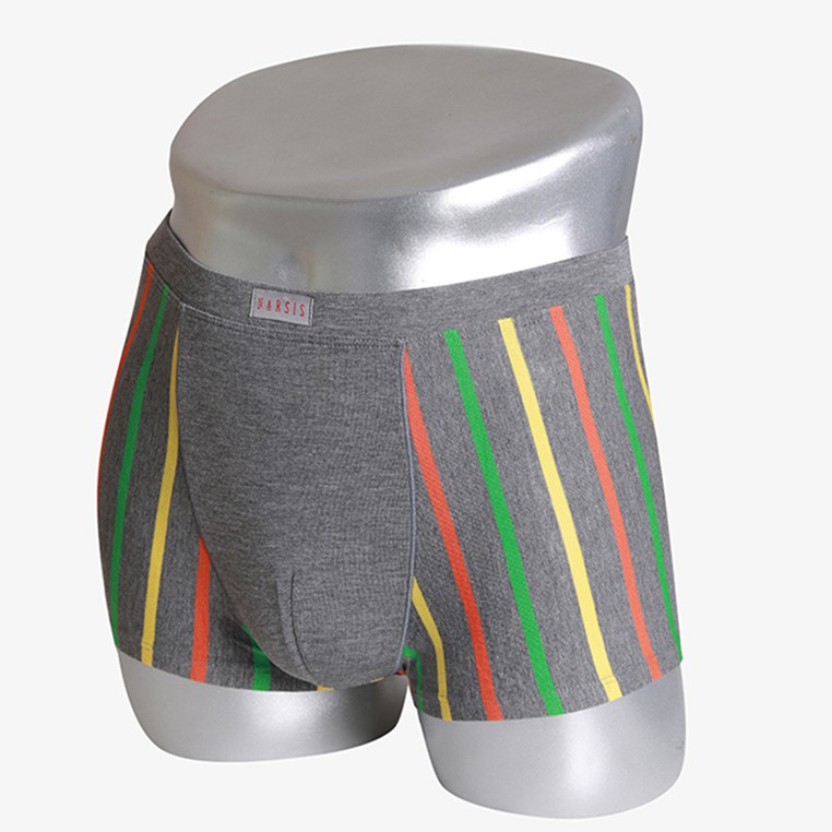 Quần Boxer Nam Narsis F6025 màu ghi đậm kẻ sọc