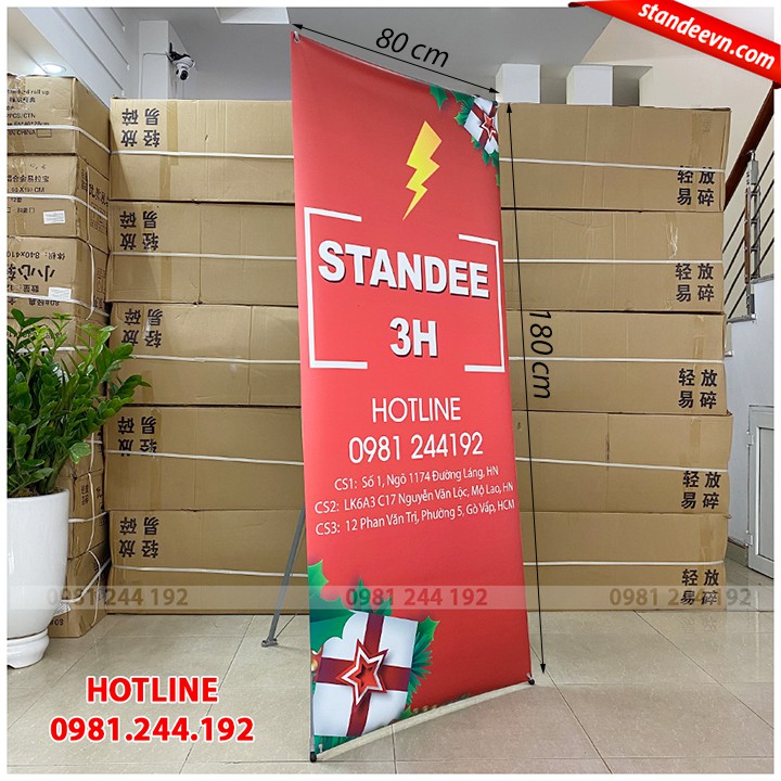Standee x điều chỉnh kích thước đa năng | Standee 3H