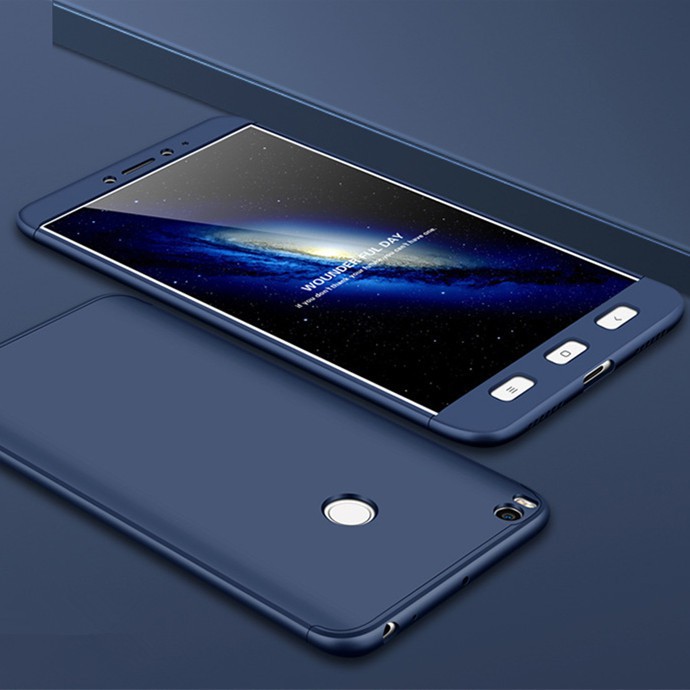 Ốp điện thoại nhựa cứng với thiết kế 3 trong 1 và bảo vệ 360 độ đầy tiện lợi cho Xiaomi Mi Max 2