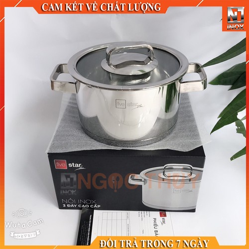 Nồi 3 đáy Fivestar inox 304 sử dụng bếp từ