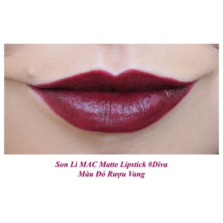 Son Mac Mini Matte Lipstick 603 Diva Màu Đỏ Mận 1.8gr