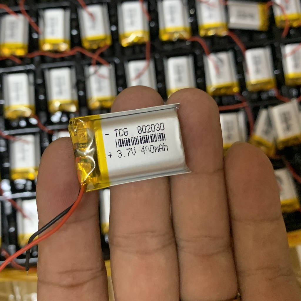Pin Lipo Polymer 3.7V 400mAh 8x20x30mm  - 1688s.vn