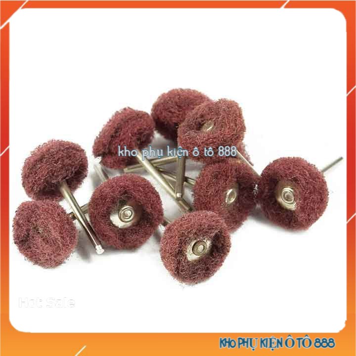 Chổi Đánh Bóng Mini Trục 3mm Sợi Rối Nỉ Mài Đầu Chà Nhám