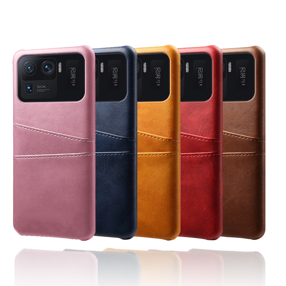 Ốp Điện Thoại Da PU Chống Sốc Có Ngăn Đựng Thẻ Cho Xiaomi Mi 11 Pro 11 Ultra 11 Lite