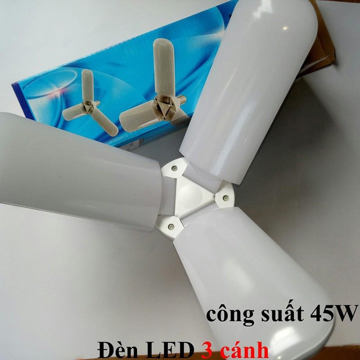 Bóng đèn led hình 3 cánh quạt siêu sáng 45W Sunha - Sử dụng chip led nên đèn phát nhiệt cực thấp,TOPHA7879