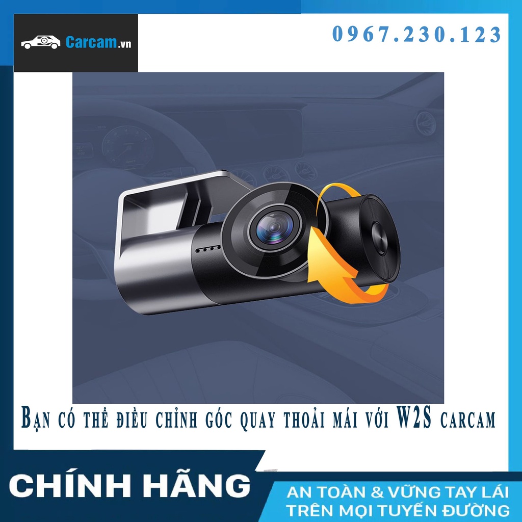 Camera Hành Trình Wifi W2S CarCam Chính Hãng 1920*1080P Tặng Thẻ 32G