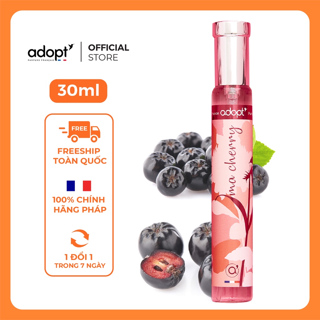 Nước hoa nữ Adopt' MA CHERRY | Nước hoa Pháp chính hãng - Adopt' Eau de Parfum For Women 30ml với hương thơm êm dịu