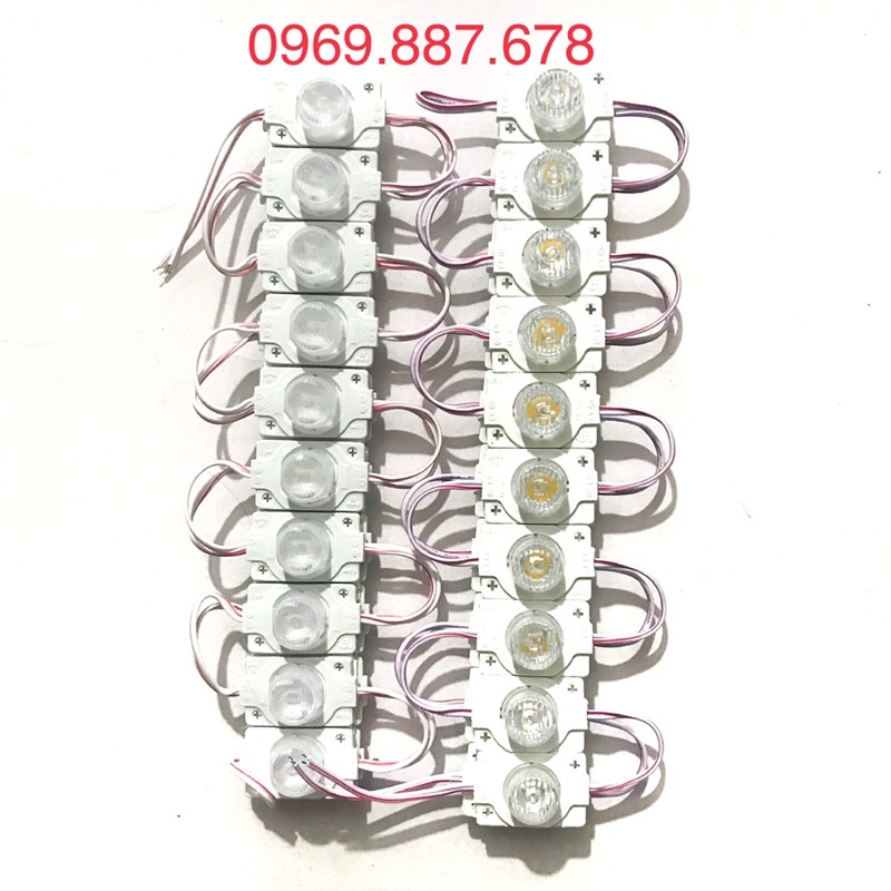 Đèn led trang trí sieu sáng kín nước, led hắt 1 mắt lớn modur dán bảng hiệu