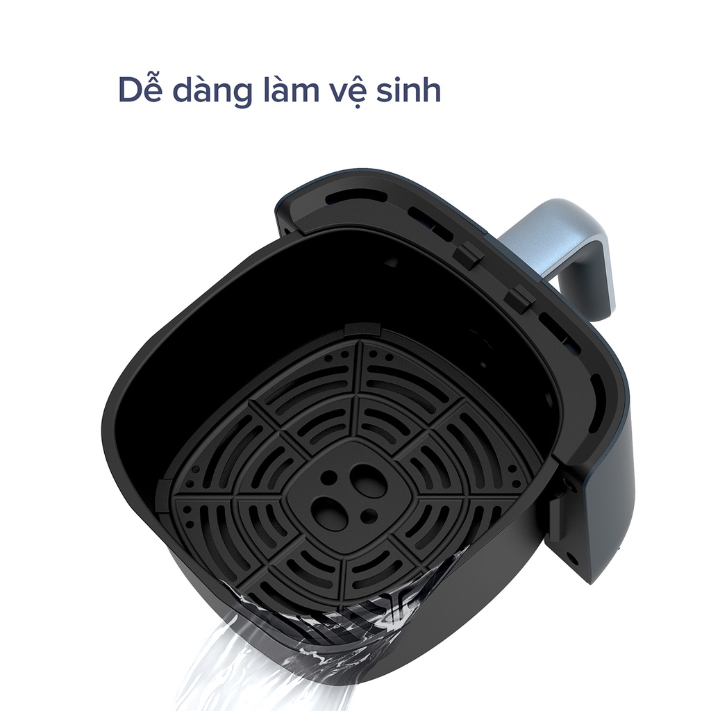 [Mã INCU200 giảm 200K đơn 699K] Nồi chiên không dầu 5.5L Eroc M1 (3)- Công suất 1400W-Chính hãng bảo hành 12 tháng.