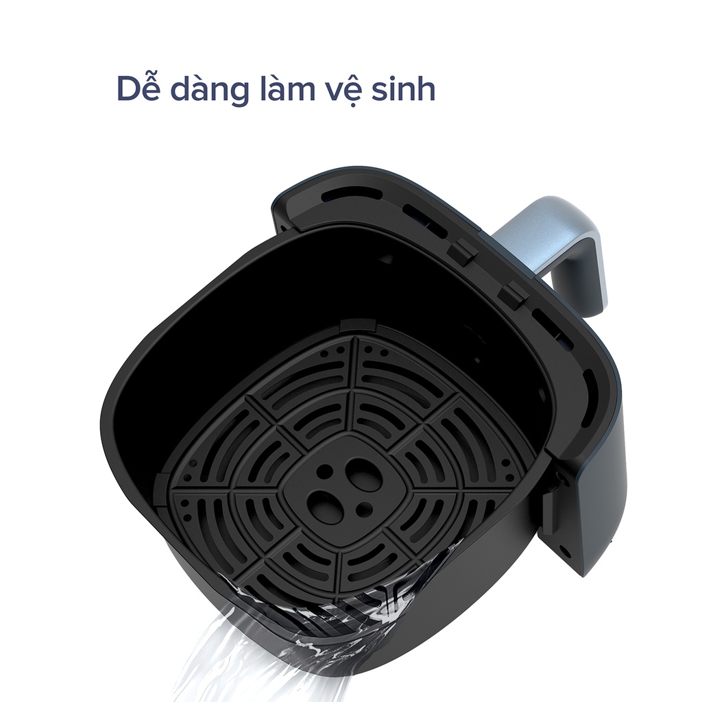 Nồi chiên không dầu 5.5L Eroc M1 (3)- Công suất 1400W-Chính hãng bảo hành 12 tháng.