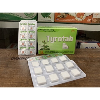Viên ngậm sát trùng Tyrotab (vỉ nhôm 8v và hộp 24v)