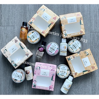 Set the body shop gồm dưỡng thể 50ml+ sữa tắm 60ml; hsd 2024