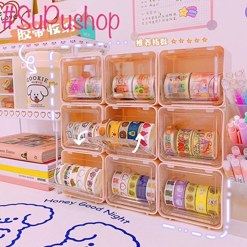 ♥️♥️HỘP ĐỰNG VẬT DỤNG HOẶC WASHI ĐỂ BÀN TRANG TRÍ XINH IU♥️♥️