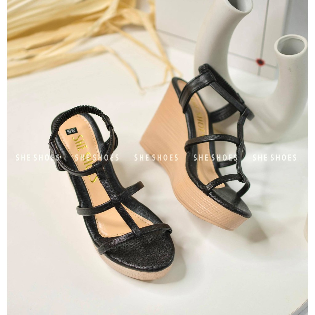 Giày sandal đế xuồng ♥️Freeship♥️ sandal nữ trên 7p siêu nhẹ, độc quyền bởi SHE SHOES